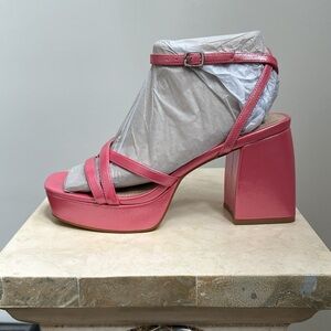 BP Jaymes Ankle Strap Platform Sandal, Pink, size 8